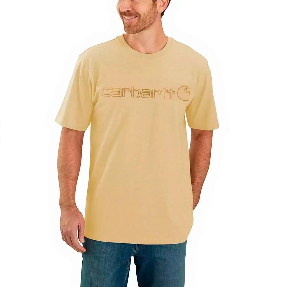 Rakuten - CARHARTT Core Logo Relaxed Fit short sleeve T-shirt （ BeachHeather ） [t]