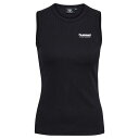ヒュンメル レガシー アスリー リブ スリーブレス ティーシャツ レディース ( Black ) | HUMMEL Legacy Asly Rib sleeve...