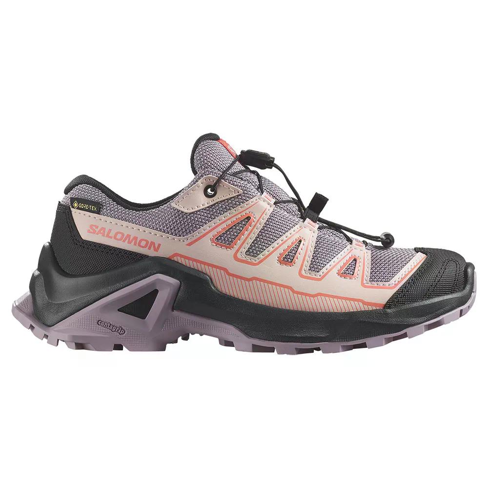 樂天商城 - サロモン X ウルトラ GTX ジュニア ハイキングシューズ （ Nirvana/Black/FusionCoral ） | SALOMON X Ultra GTX Junior Hiking Shoes [t]
