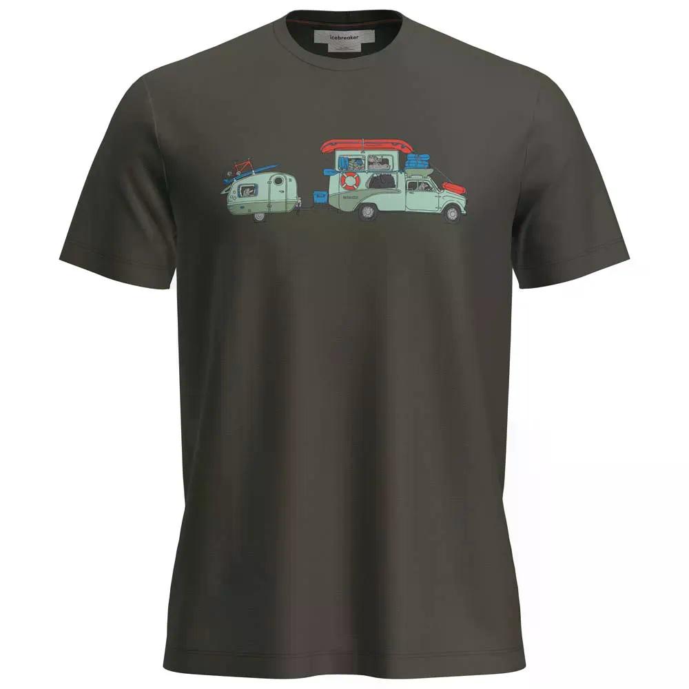 アイスブレーカー メリノ 150 テック ライト トランスポーテージ ショートスリーブ Tシャツ （ DarkLoden ） 