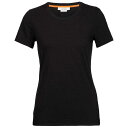 アイスブレーカー セントラル クラシック ショート スリーブ Tシャツ レディース ( Black ) | ICEBREAKER Central Classic...