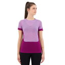 アイスブレーカー ゾーンニット ショート スリーブ Tシャツ レディース ( Purple Gaze / Go Berry / Cb ) | ICEBREAKE...