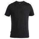 アイスブレーカー メリノ 125 クールライト スフィア III ショート スリーブ Tシャツ ( Black ) | ICEBREAKER Merino 12...
