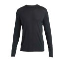 アイスブレーカー メリノ 125 クールライト スフィア III ロング スリーブ Tシャツ ( Black ) | ICEBREAKER Merino 125...