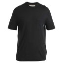 アイスブレーカー メリノ 150 テック ライト III リラックス ポケット ショート スリーブ Tシャツ ( Black ) | ICEBREAKER Me...