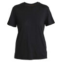 アイスブレーカー メリノ 150 テック ライト III リラックス ショート スリーブ Tシャツ レディース ( Black ) | ICEBREAKER M...