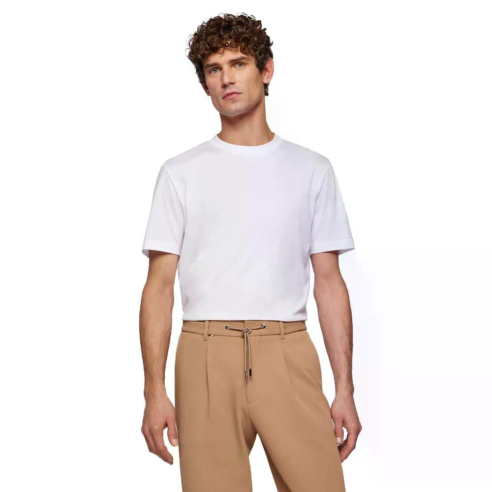樂天商城 - ボス トンプソン 10241525 ショートスリーブ Tシャツ （ White ） | BOSS Thompson 10241525 short sleeve T-shirt [t]