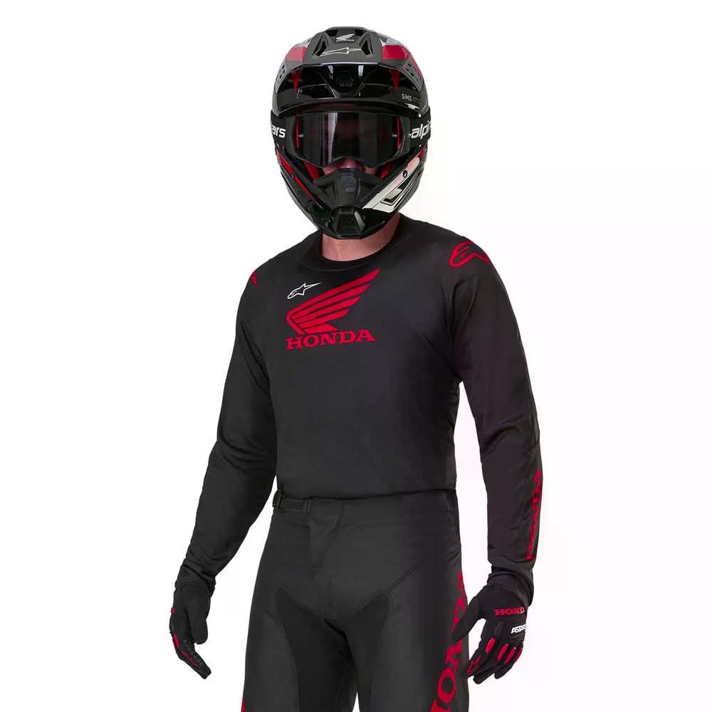 アルパインスターズ ホンダ レーサー アイコニック ロングスリーブ ジャージ （ Black/Red ） | ALPINESTARS Honda Racer Iconic long sleeve jersey 