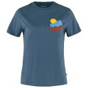 フェールラーベン Nature Tシャツ レディース ( Indigo Blue ) | FJALLRAVEN Women's Nature T-Shirt