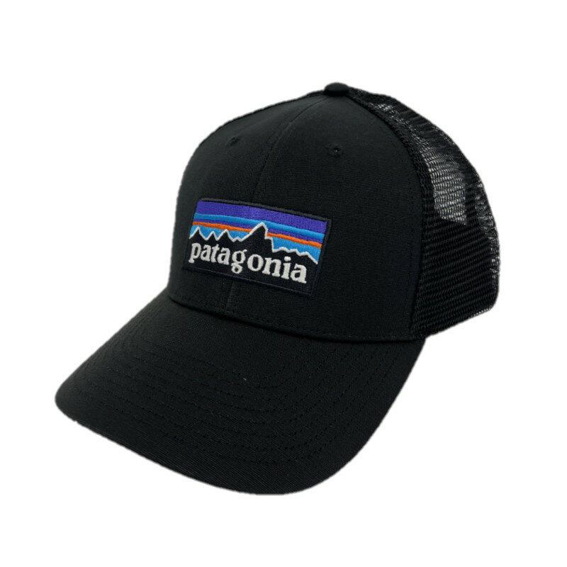 パタゴニア P-6 ロゴ ロープロ トラッカー ハット Black | PATAGONIA P6 Logo Lopro Trucker Hat