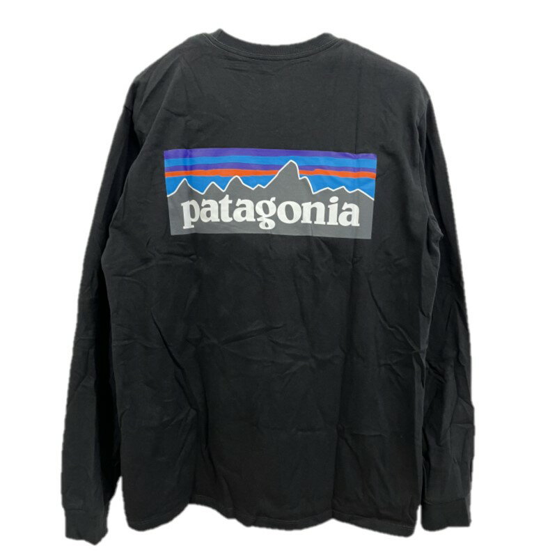  パタゴニア ◆ ロングスリーブ P-6 ロゴ レスポンシビリティー メンズ （ Black ） | PATAGONIA L/S P6 Logo ResponsibiliTee