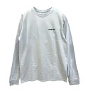 【 在庫処分 】【 即納 】 パタゴニア ◆ メンズ ロングスリーブ P-6ロゴ レスポンシビリティー Tシャツ （ White ） | PATAGONIA L/S P6 Logo ResponsibiliTee