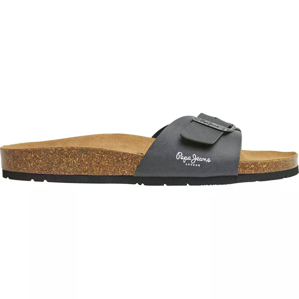 樂天商城 - ペペジーンズ バイオ シングル ナチュール サンダル （ Antracite ） | PEPE JEANS Bio Single Natur Sandals [t]