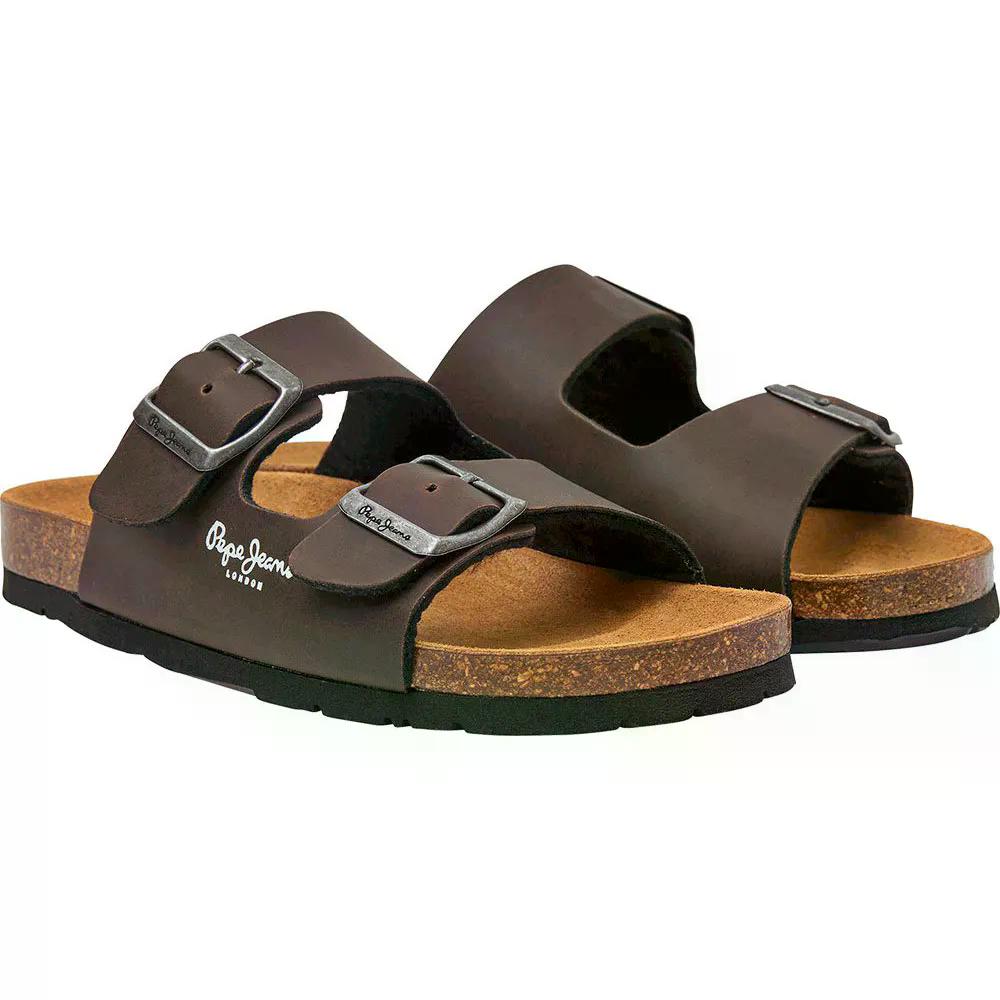 樂天商城 - ペペジーンズ バイオ ダブル カンザス キッズ サンダル （ Brown ） | PEPE JEANS Bio Double Kansas Kids Sandals [t]