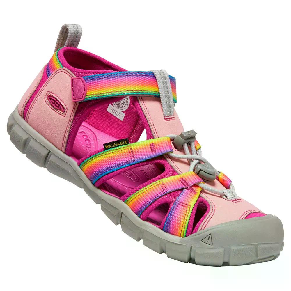 キーン シーキャンプ II CNX キッズ ユース サンダル （ Rainbow/Festival ） | KEEN Seacamp II CNX Kids Youth Sandals [t]