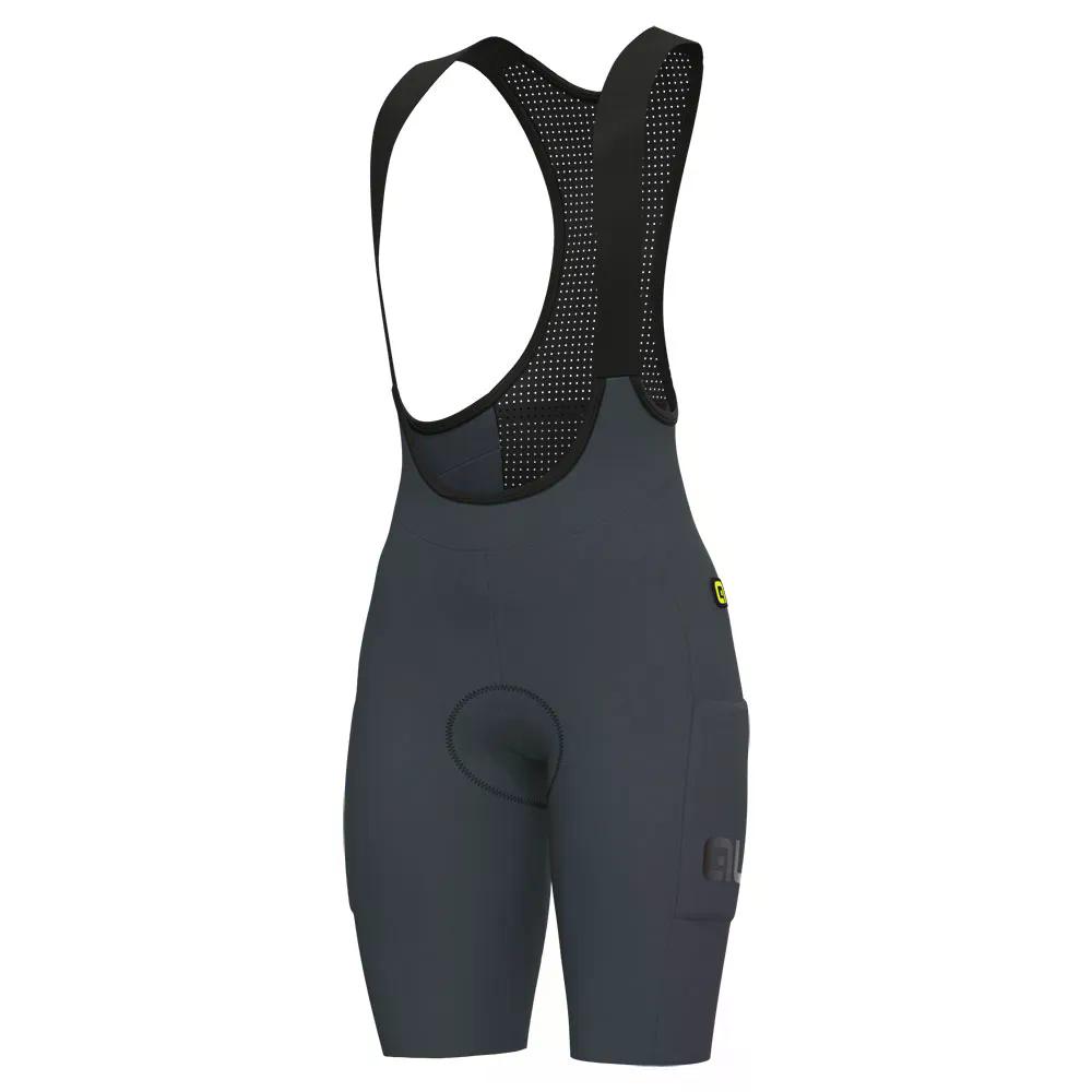 ALE Off Road Gravel Pro Bib Shorts （ Titanium ） 