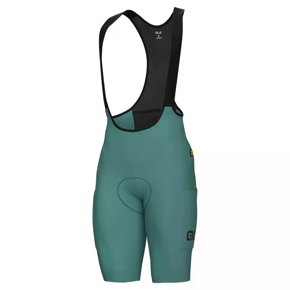 ALE Off Road Gravel Pro Bib Shorts （ Eucalyptus ） 