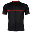 ジロ クロノ スポーツ ショートスリーブ ジャージ ( Black / Red Classic Stripe ) | GIRO Chrono Sport sho...