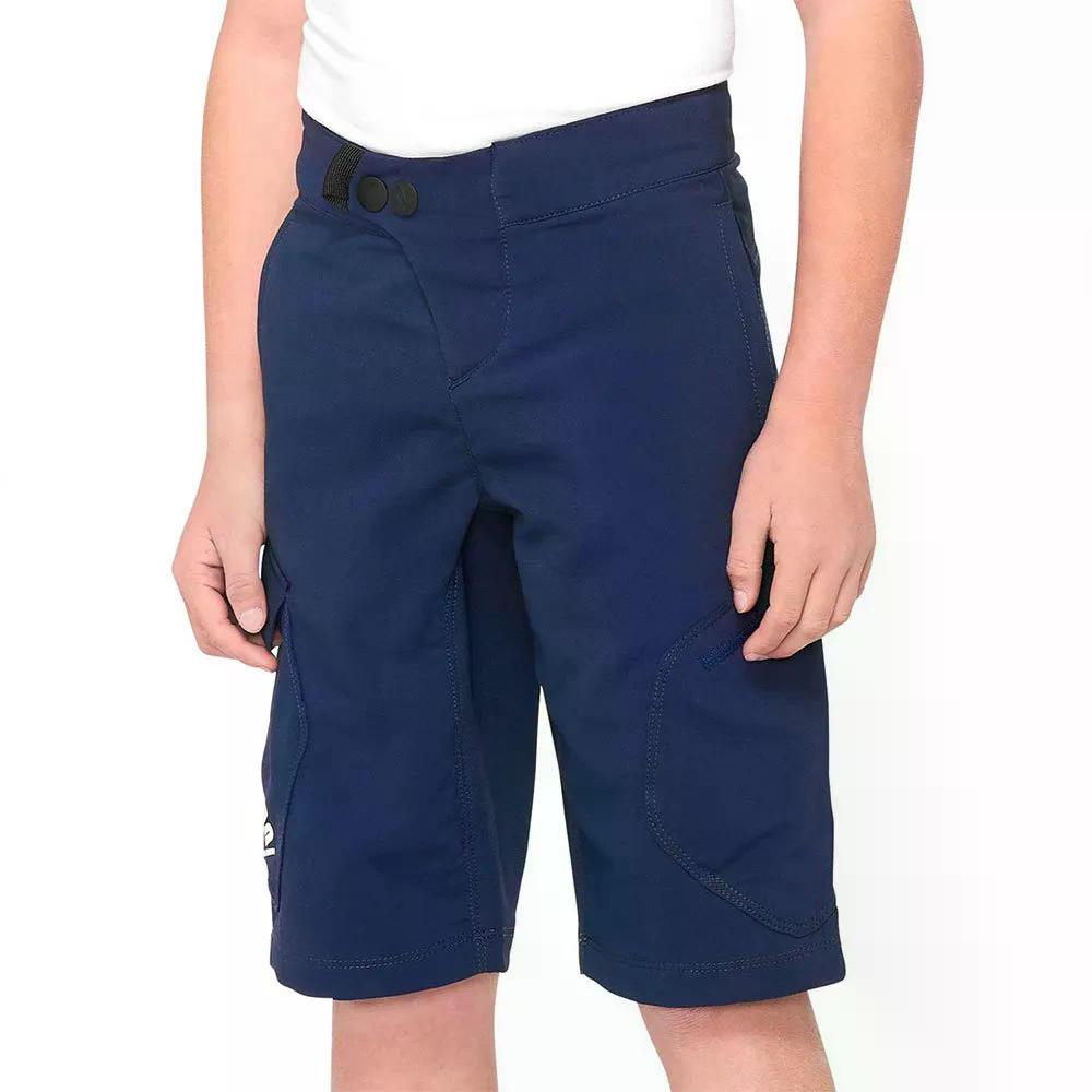 樂天商城 - 100パーセント ライドキャンプ ショーツ ボーイズ （ Navy ） | 100percent Ridecamp Shorts Boys [t]