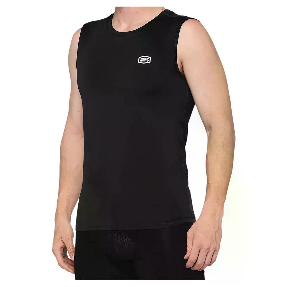 100パーセント ベースキャンプ スリーブレス ベースレイヤー （ Black ） | 100percent Basecamp Sleeveless Base Layer 