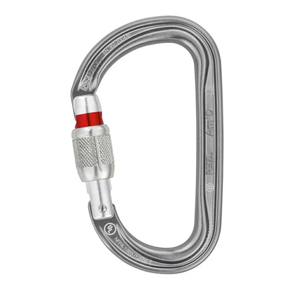 ペツル アム D スクリュー ロック スナップ フック （ Grey ） | PETZL Am D Screw Lock Snap Hook [t]
