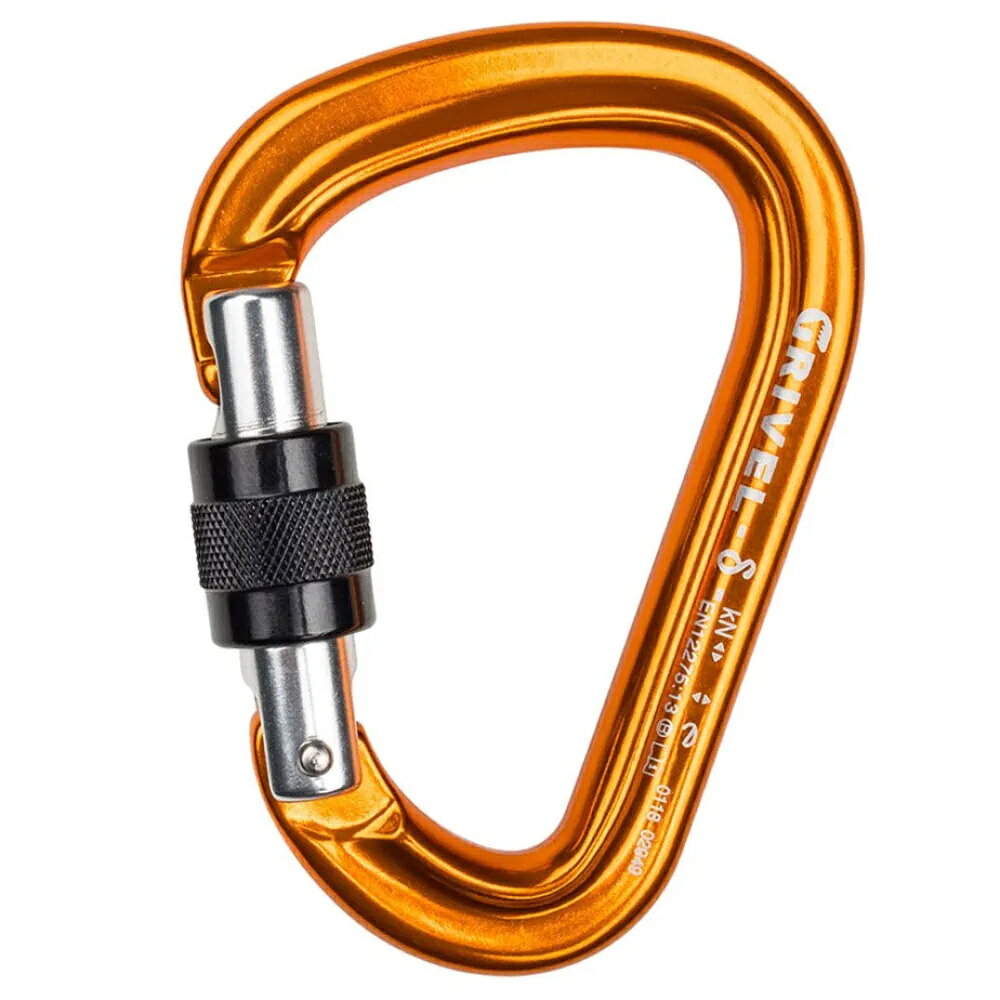 グリベル デルタ K5N スクリュー ロック スナップ フック （ Orange ） | GRIVEL Delta K5N Screw Lock Snap Hook [t]