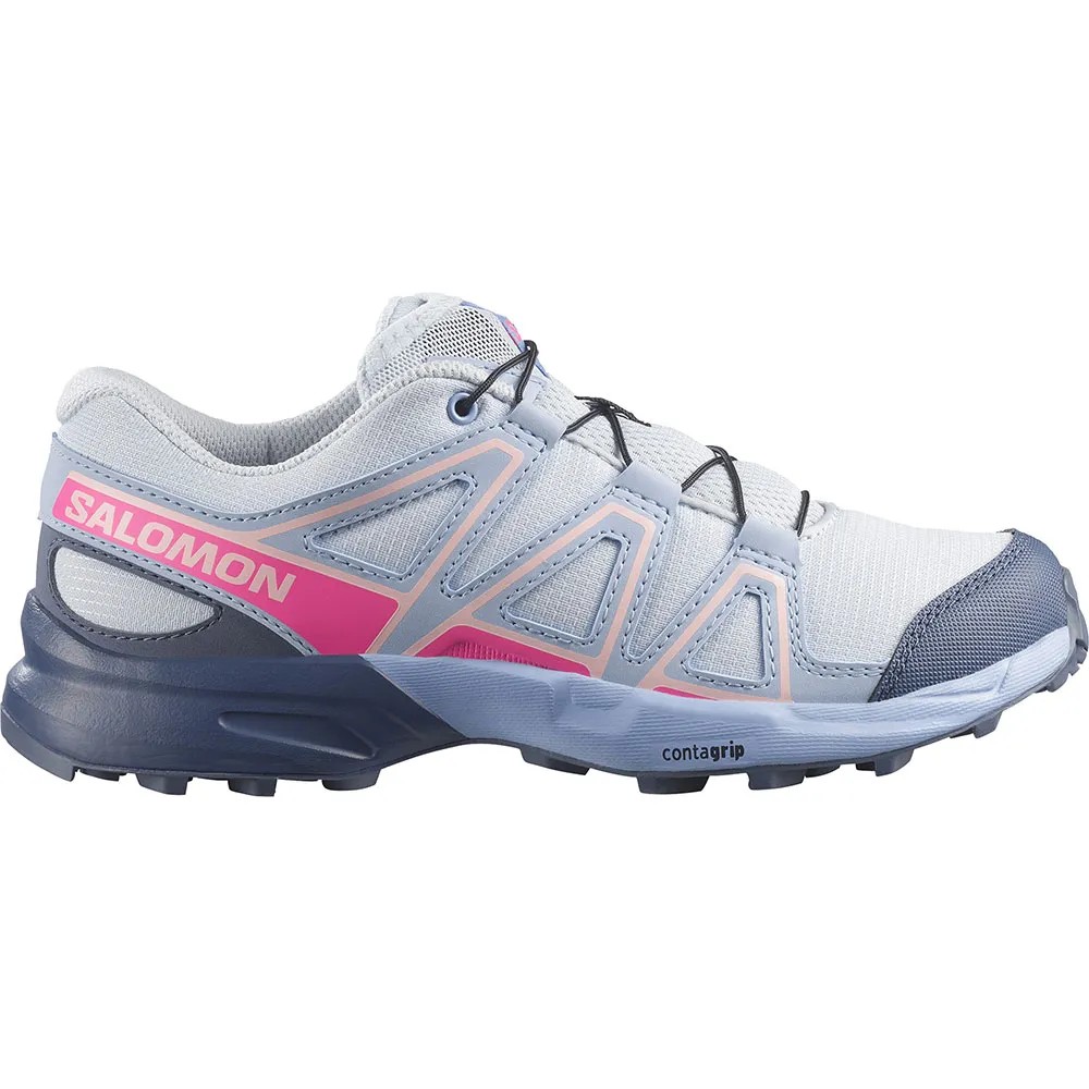 サロモン スピードクロス ジュニア トレイル ランニング シューズ （ Black/Graphite/HawaiianSurf ） | SALOMON Speedcross Junior Trail Running Shoes [t]