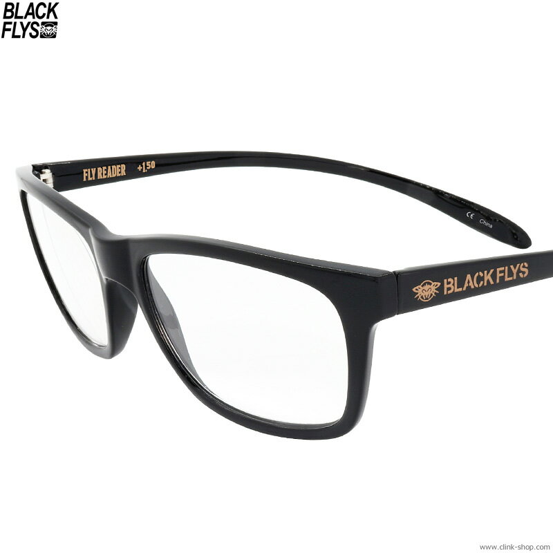 BLACK FLYS ブラックフライズ BLACK FLYS FLY READER (READING GLASSES) BLACK/CLEAR メンズ アクセサリー サングラス メガネ ルーペ 拡大鏡 老眼鏡