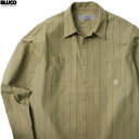 BLUCO ブルコ BLUCO STANDARD WORK SHIRTS L/S (BEIGE STRIPE) 0109 メンズ トップス ワークシャツ 長袖