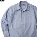 BLUCO ブルコ BLUCO STANDARD WORK SHIRTS L/S (L.BLUE)  メンズ トップス ワークシャツ 長袖