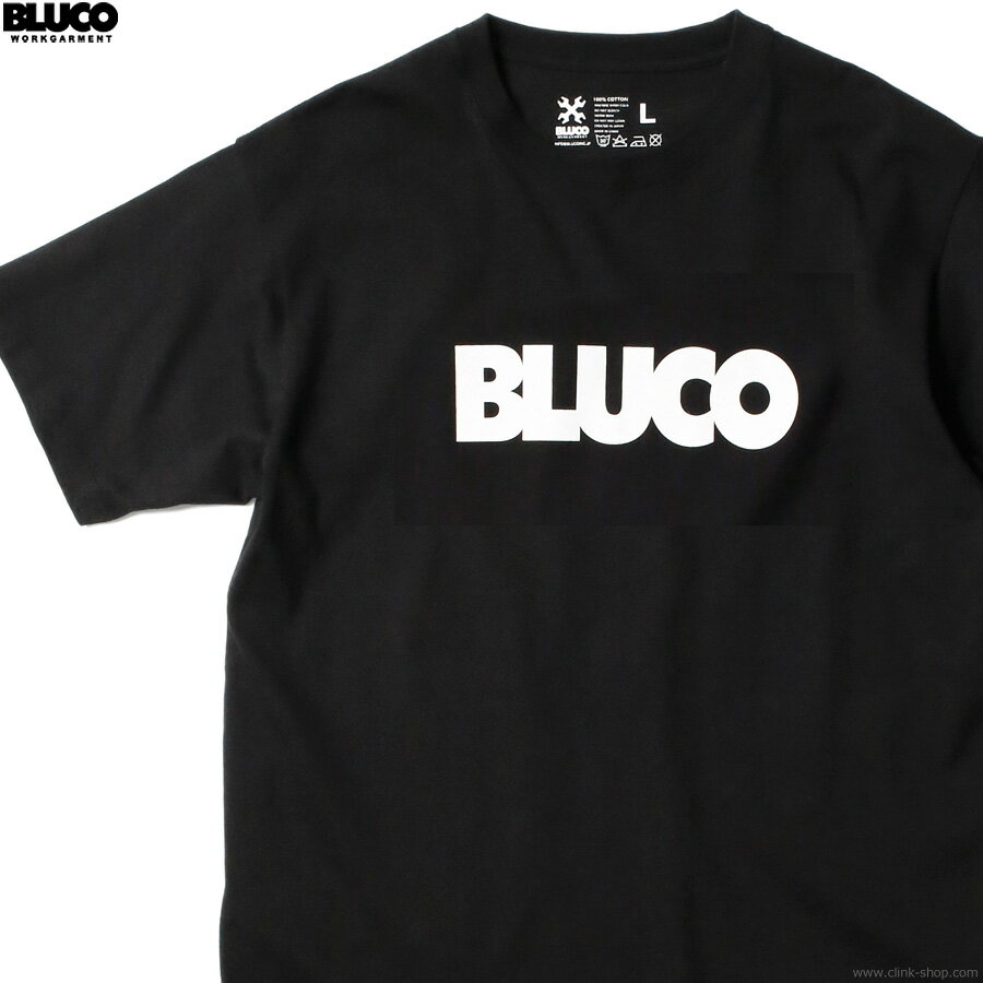 BLUCO ブルコ 半袖Tシャツ メンズ オールシーズン 綿100％ ブラック M-XL BLUCO