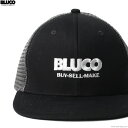 y\/5`6ח\zBLUCO uR BLUCO 6PANEL MESH CAP - Logo - (BLACK-GRAY) [143-61-001]