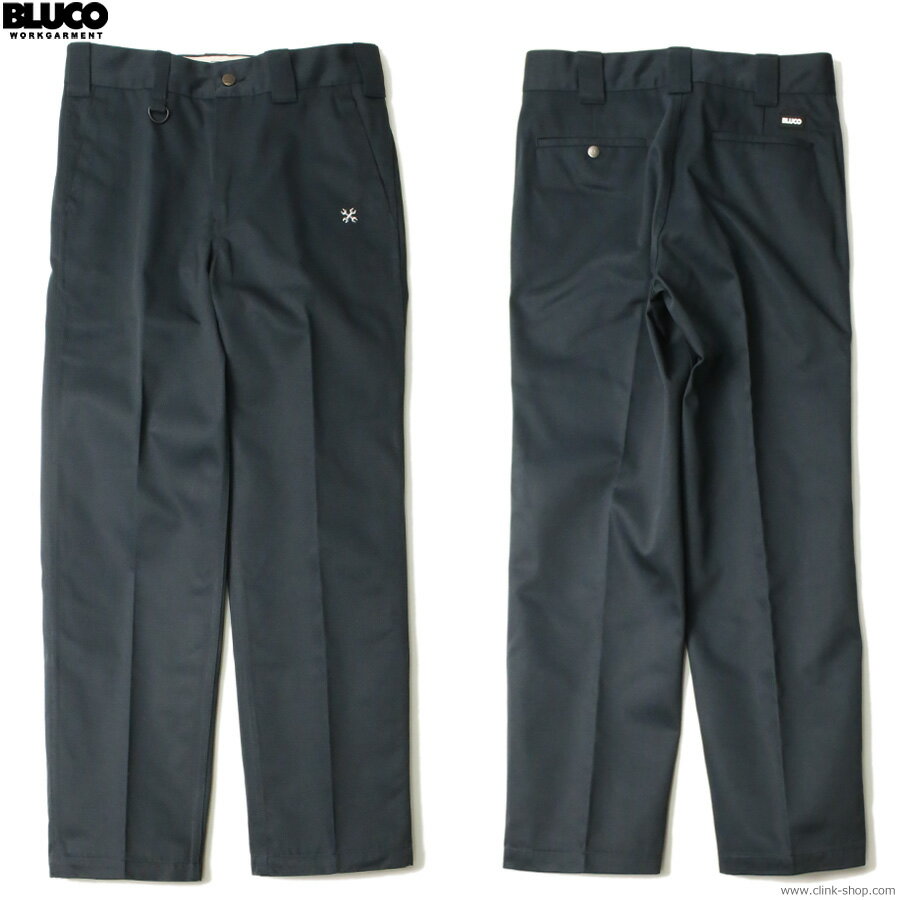 2025年春新作 BLUCO ブルコ ワークパンツ メンズ オールシーズン ポリエステル65％ 綿35％ ネイビー M-XL BLUCO STANDARD WORK PANTS (BLUCO BLUE) [151-41-004] ボトムス チノ スタンダード 定番