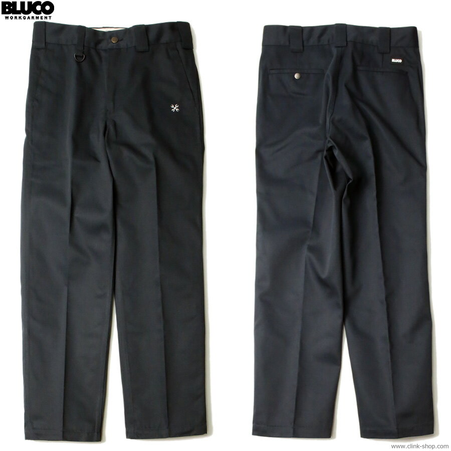 2025年春新作 BLUCO ブルコ ワークパンツ メンズ オールシーズン ポリエステル65％ 綿35％ ブラック M-XL BLUCO STANDARD WORK PANTS (BLACK) [151-41-004] ボトムス チノ スタンダード 定番