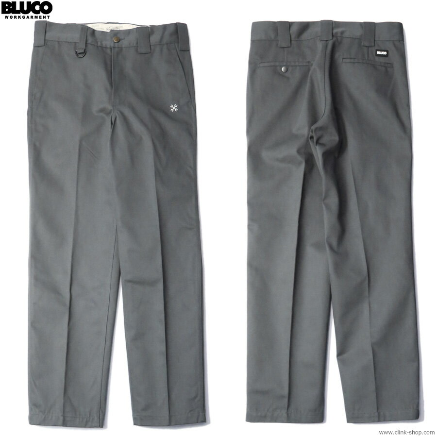 2025年春新作 BLUCO ブルコ ワークパンツ メンズ オールシーズン ポリエステル65％ 綿35％ グレー M-XL BLUCO STANDARD WORK PANTS (GRAY) [151-41-004] ボトムス チノ スタンダード 定番