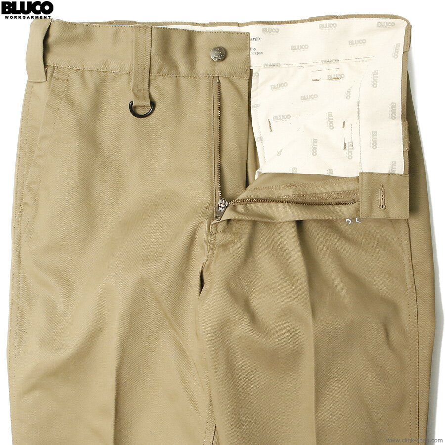 2025年春新作 BLUCO ブルコ ワークパンツ メンズ オールシーズン ポリエステル65％ 綿35％ カーキ M-XL BLUCO STANDARD WORK PANTS (KHAKI) [151-41-004] ボトムス チノ スタンダード 定番