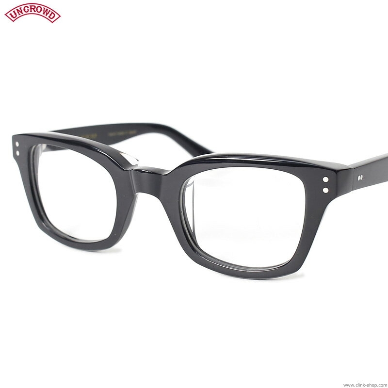 UNCROWD アンクラウド 眼鏡 サングラス メンズ オールシーズン ブラック UNCROWD BIG BLUEBIRD (BLACK×CLEAR) [235-61-025] アクセサリー サングラス メガネ ビックブルーバード