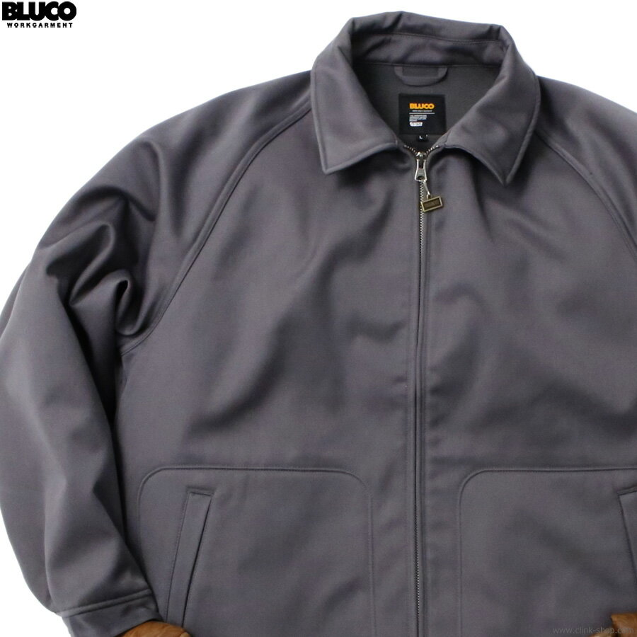 Rakuten - SALE セール 30％OFF BLUCO ブルコ ワークジャケット メンズ 秋冬用 T/Cツイル ポリエステル75％ 綿25％ グレー M-XL BLUCO STRETCH WARM SWING TOP (GRAY) [157-31-043] アウター バイク 裏面フリース ブルゾン