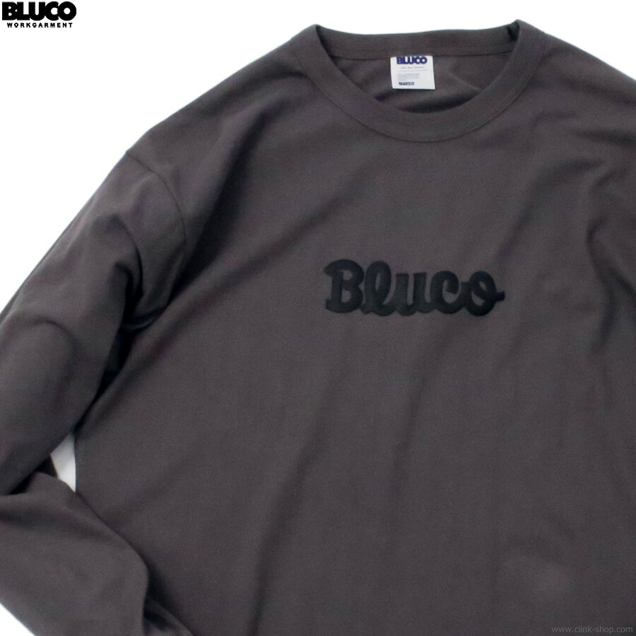 Rakuten - 2026年春新作 BLUCO ブルコ 長袖Tシャツ メンズ オールシーズン 綿85％ ポリエステル15％ チャコール M-XL BLUCO ドライコットン Tシャツ L/S - Artwork by JACK-O’ ART WORKS - (CHARCOAL) [161-12-024] ロゴT TEE ロンT