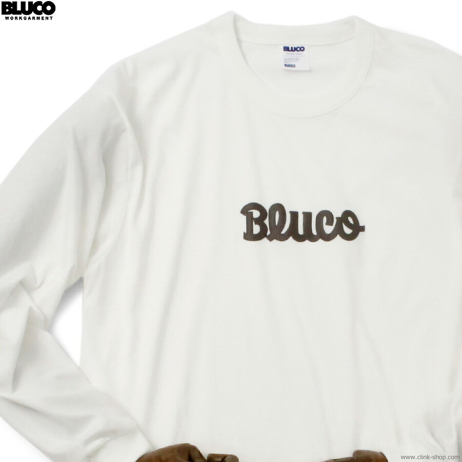 Rakuten - 2026年春新作 BLUCO ブルコ 長袖Tシャツ メンズ オールシーズン 綿85％ ポリエステル15％ ホワイト M-XL BLUCO ドライコットン Tシャツ L/S - Artwork by JACK-O’ ART WORKS - (WHITE) [161-12-024] ロゴT TEE ロンT