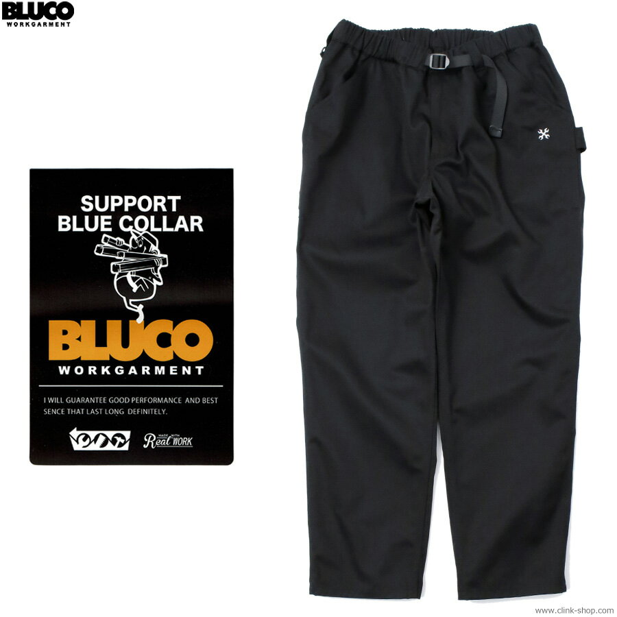 Rakuten - 2026年春新作 BLUCO ブルコ イージーパンツ メンズ オールシーズン ポリエステル65％ 綿35％ ブラック M-XL BLUCO レギュラー加工 イージーペインターパンツ [161-41-052] ボトムス セットアップ