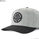 BRIXTON uNXg BRIXTON CREST C MP SNAPBACK (GREY~BLACK) Y wbhMA Lbv