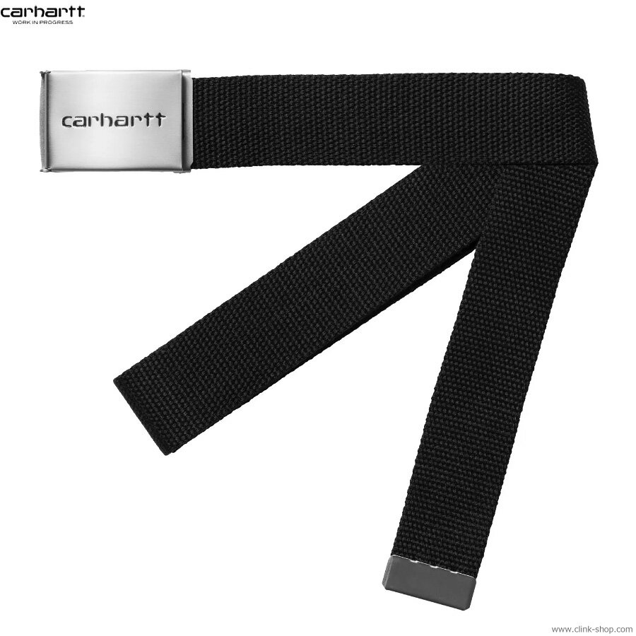 CARHARTT WIP カーハート CARHARTT WIP CLIP BELT CHROME (BLACK) メンズ ベルト クリップバックル