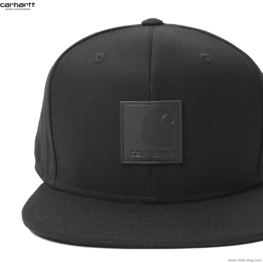 CARHARTT WIP カーハート CARHARTT WIP LOGO CAP (BLACK) メンズ 6パネルキャンプキャップ コットンキャンバス