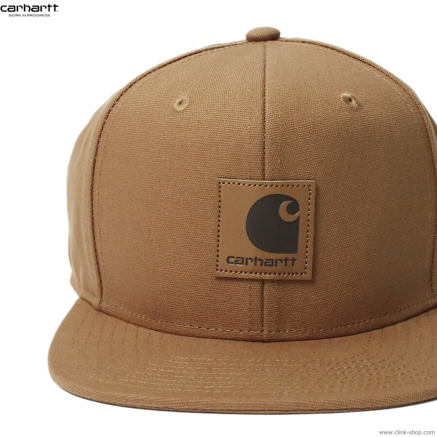 CARHARTT WIP カーハート CARHARTT WIP LOGO CAP (H.BROWN) メンズ 6パネルキャンプキャップ コットンキャンバス