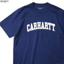 CARHARTT WIP カーハート CARHARTT WIP S/S UNIVERSITY T-SHIRT (ELDER/WHITE) メンズ Tミドルオンスシャツ 半袖 レギュラーフィット カレッジロゴ