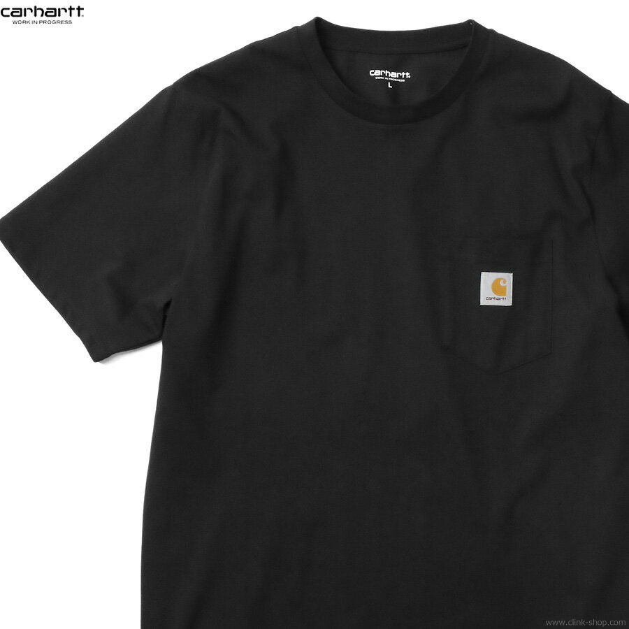カーハート Tシャツ メンズ CARHARTT WIP カーハート CARHARTT WIP S/S POCKET T-SHIRT (BLACK) メンズ 半袖Tシャツ ポケット付き レギュラーフィット