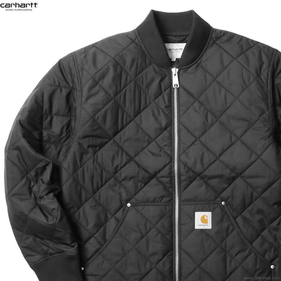 CARHARTT WIP カーハート キルティングジャケット メンズ 秋冬春 ポリエステル100％ M-XL CARHARTT WIP MYTON LINER JACKET (BLACK) アウター インナー ライナー アウトドア 防寒のサムネイル