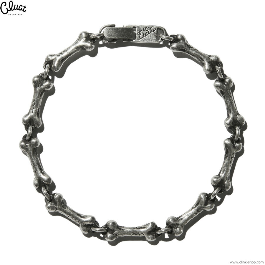 CLUCT クラクト ブレスレット メンズ 真鍮 ブラス シルバー CLUCT BONE  05304 アクセサリー ボーン 骨