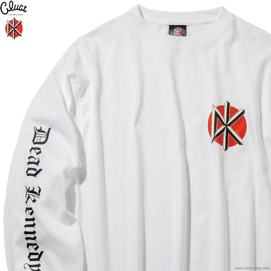 楽天clinkCLUCT クラクト 長袖Tシャツ メンズ オールシーズン 綿100％ ホワイト M-XL CLUCT DEAD KENNEDYS [L/S TEE] （WHITE） #05093 ロンT ロングスリーブ 80年代パンクシーン デッドケネディーズ Dead Kennedys カプセルコレクション